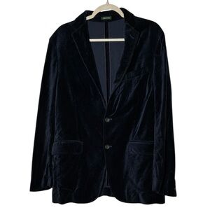 J. Crew Navy Blue Velvet Blazer Size 38R Style 71541